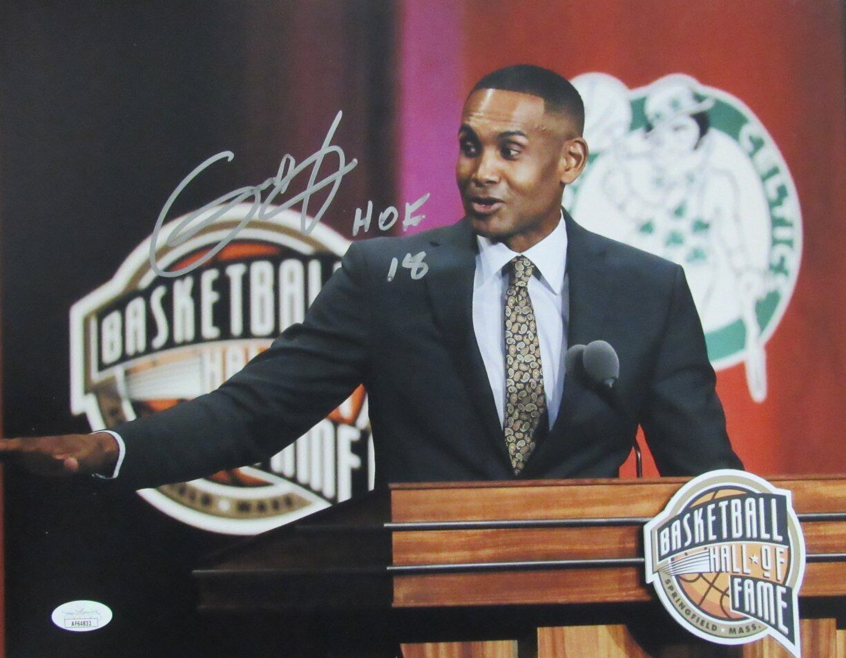 Grant Hill HOF Autographed 11x14 Photo Phoenix Suns JSA