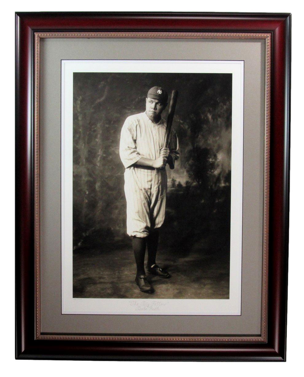 Babe Ruth Yankees HOF Fine Art Lithograph Limited Numbered Framed 187195