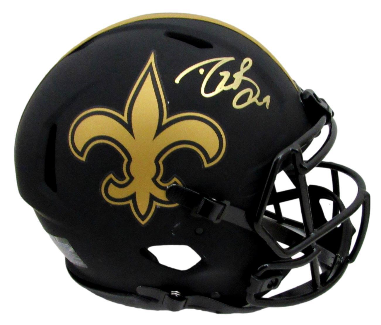 Drew Brees Autographed Full Size Eclipse Authentic Helmet Saints Beckett 178264