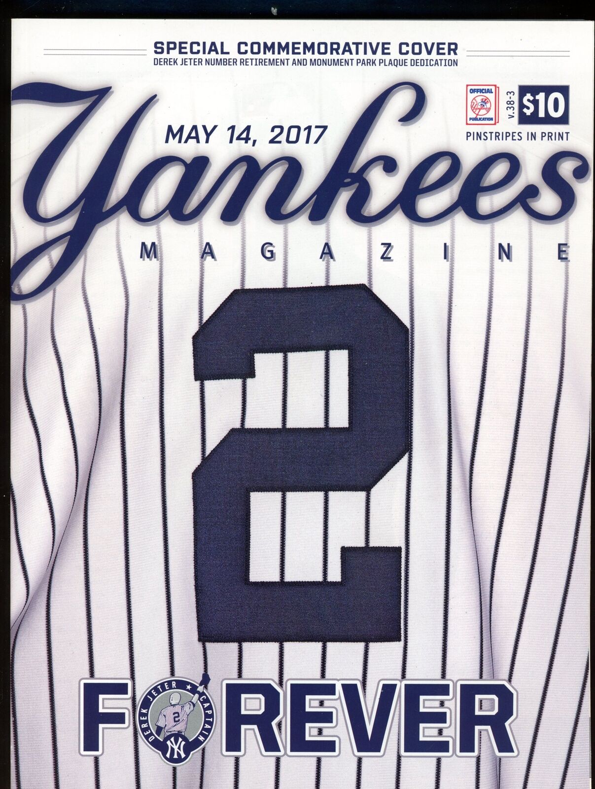 May 14, 2017 Yankees Magazine Derek Jeter Number Retirement Dedication 177661