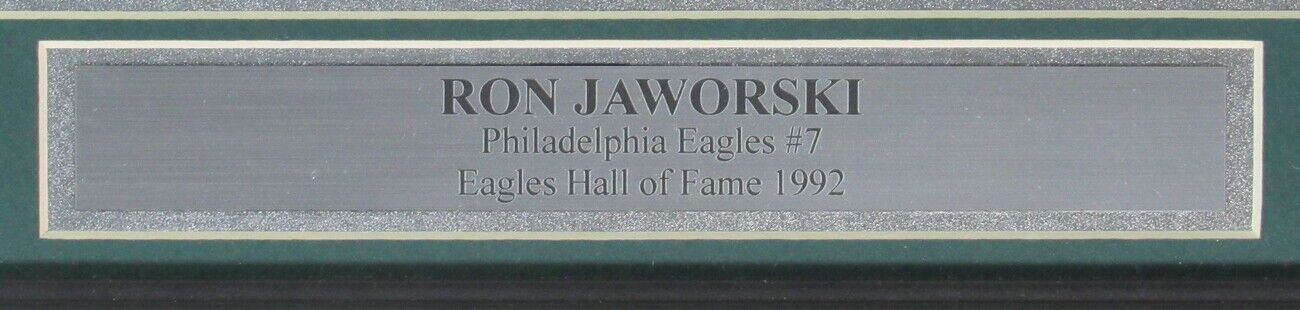 Ron Jaworski Eagles Signed/Autographed 8x10 Photo Framed Best Authentics 149032