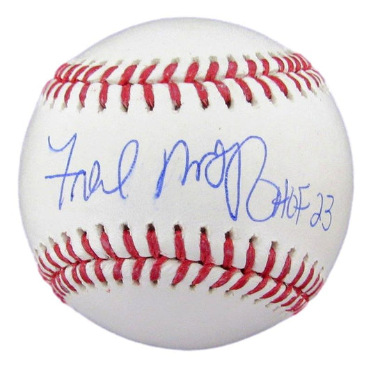 Fred McGriff HOF Autographed/Inscribed OML Baseball Braves Beckett 182159