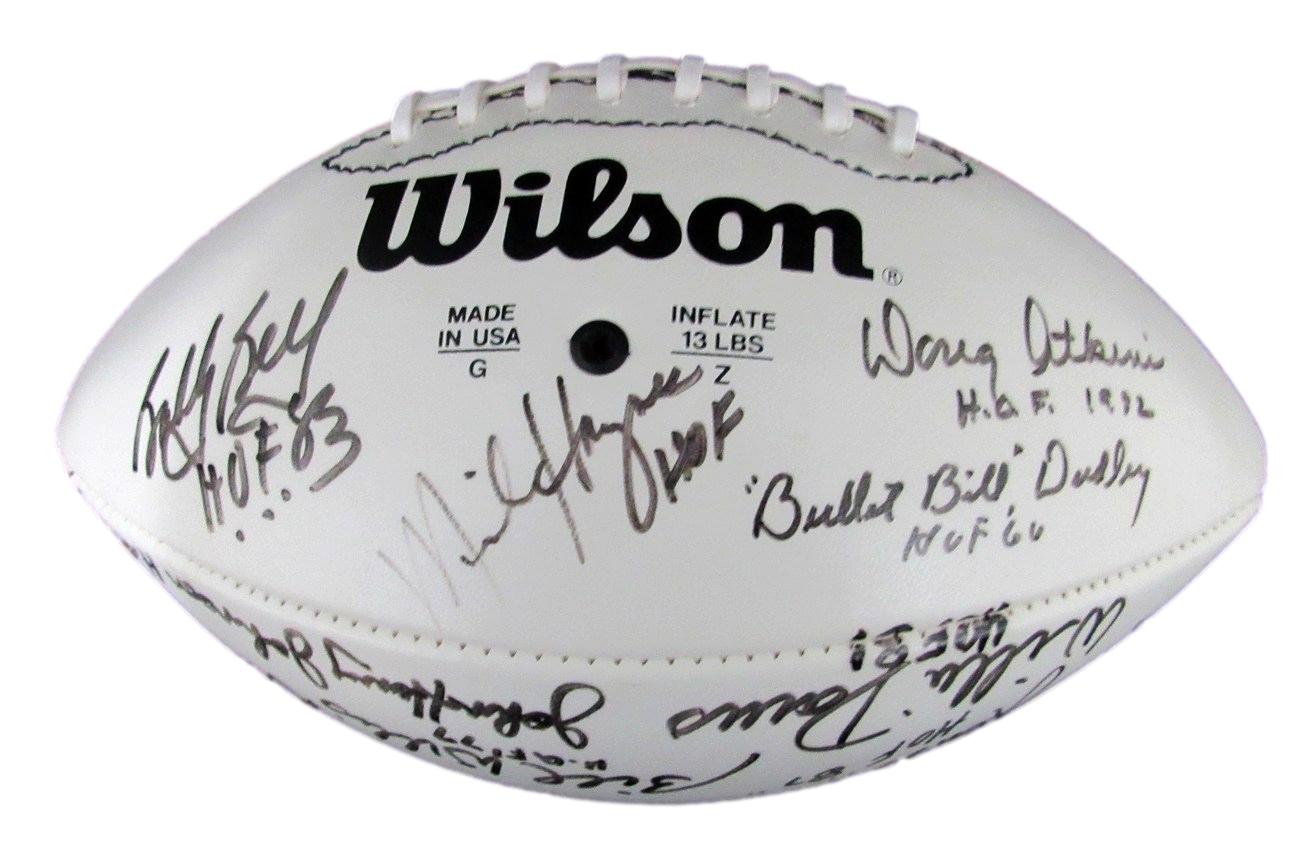 NFL Hall of Famers Multi-Autographed (21) Wilson NFL Football 176391