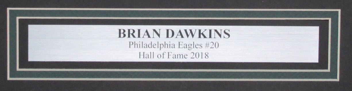 Brian Dawkins HOF Signed 16x20 Photo Philadelphia Eagles Framed PSA/DNA 191945