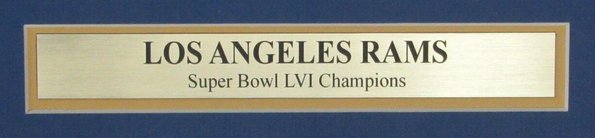 2022 Los Angeles Times Newspaper Rams Super Bowl LVI Champs Framed 166665