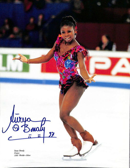 Suraya Bonaly 1995 World Championships Silver Medalist Signed 8x10 Photo 170743