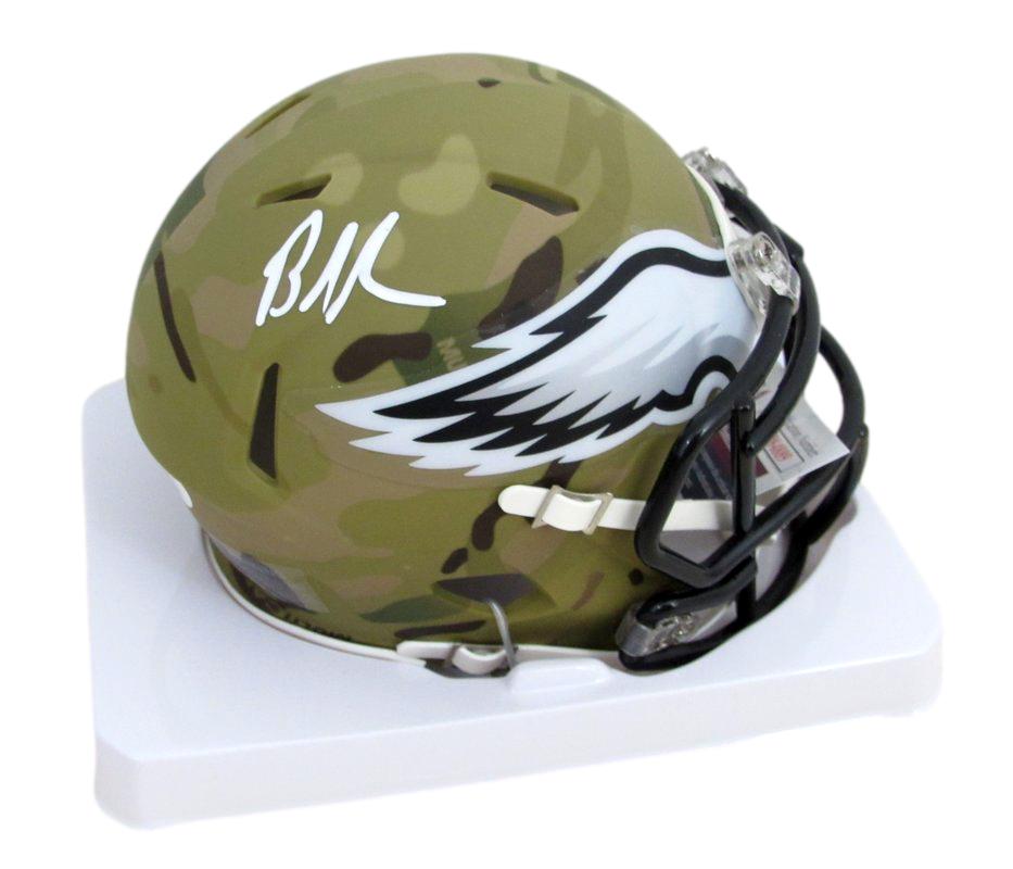 Brandon Graham Autographed Camo Mini Football Helmet Eagles JSA 183548