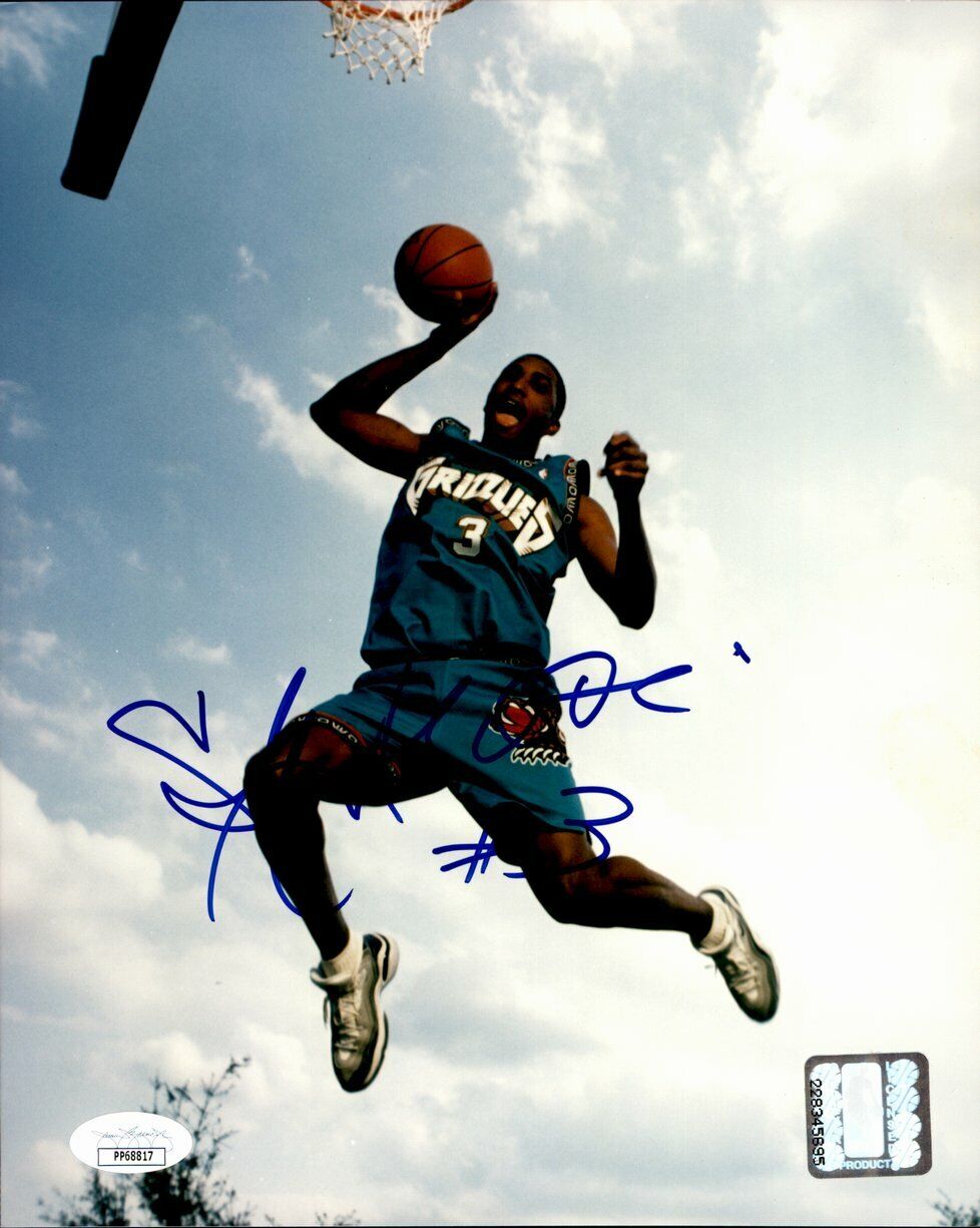 Shareef Abdur-Rahm Vancouver Grizzlies Signed/Autographed 8x10 Photo JSA 162168