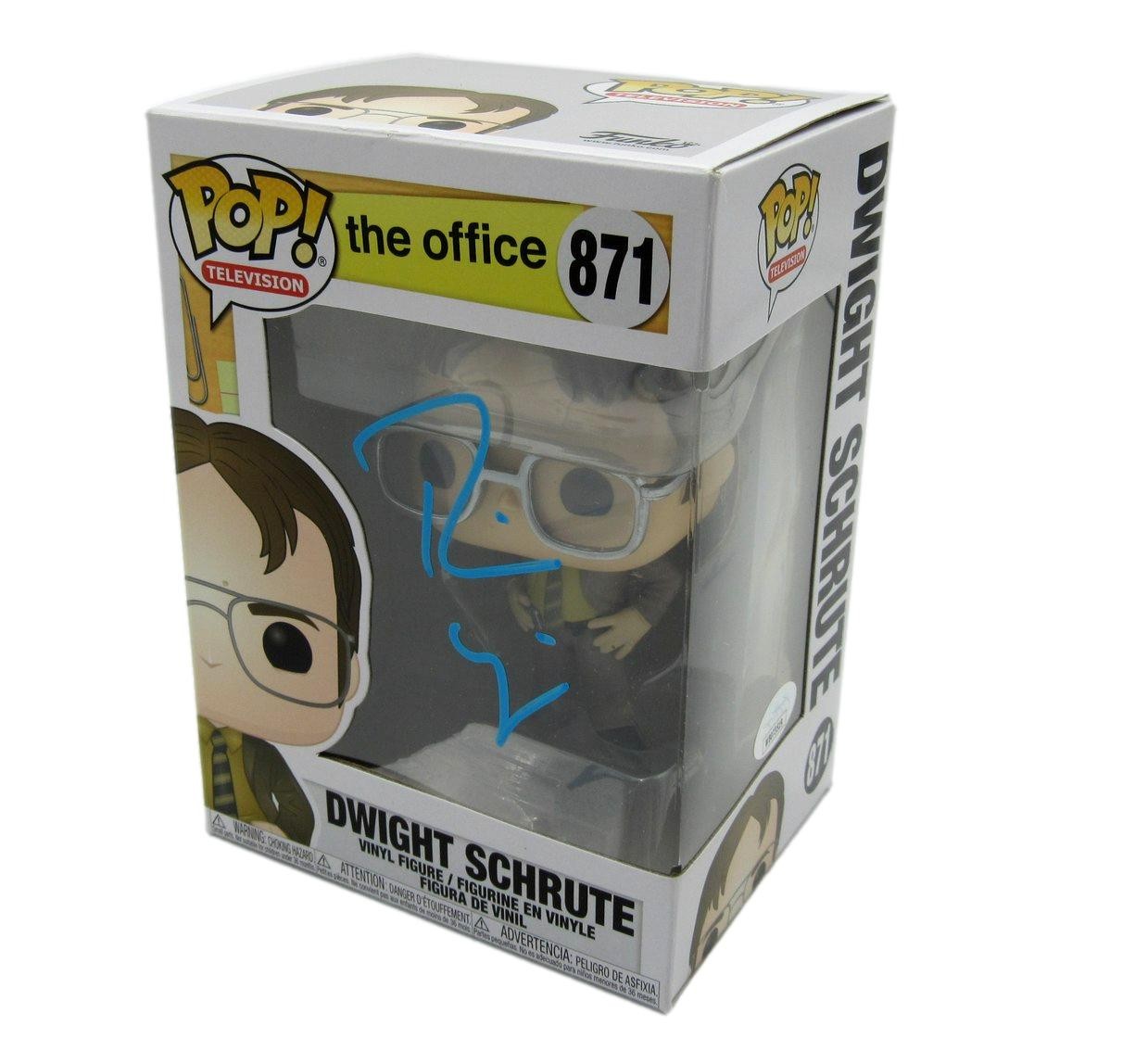 Rainn Wilson Autographed Funko Pop! #871 Figurine "The Office" JSA 184718