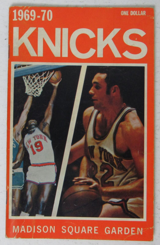 1969-70 NBA New York Knicks Press-Radio-TV Guide 144979