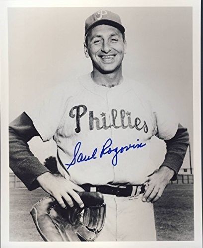 Saul Rogovin Phillies Autographed/Signed 8x10 Photo 123328