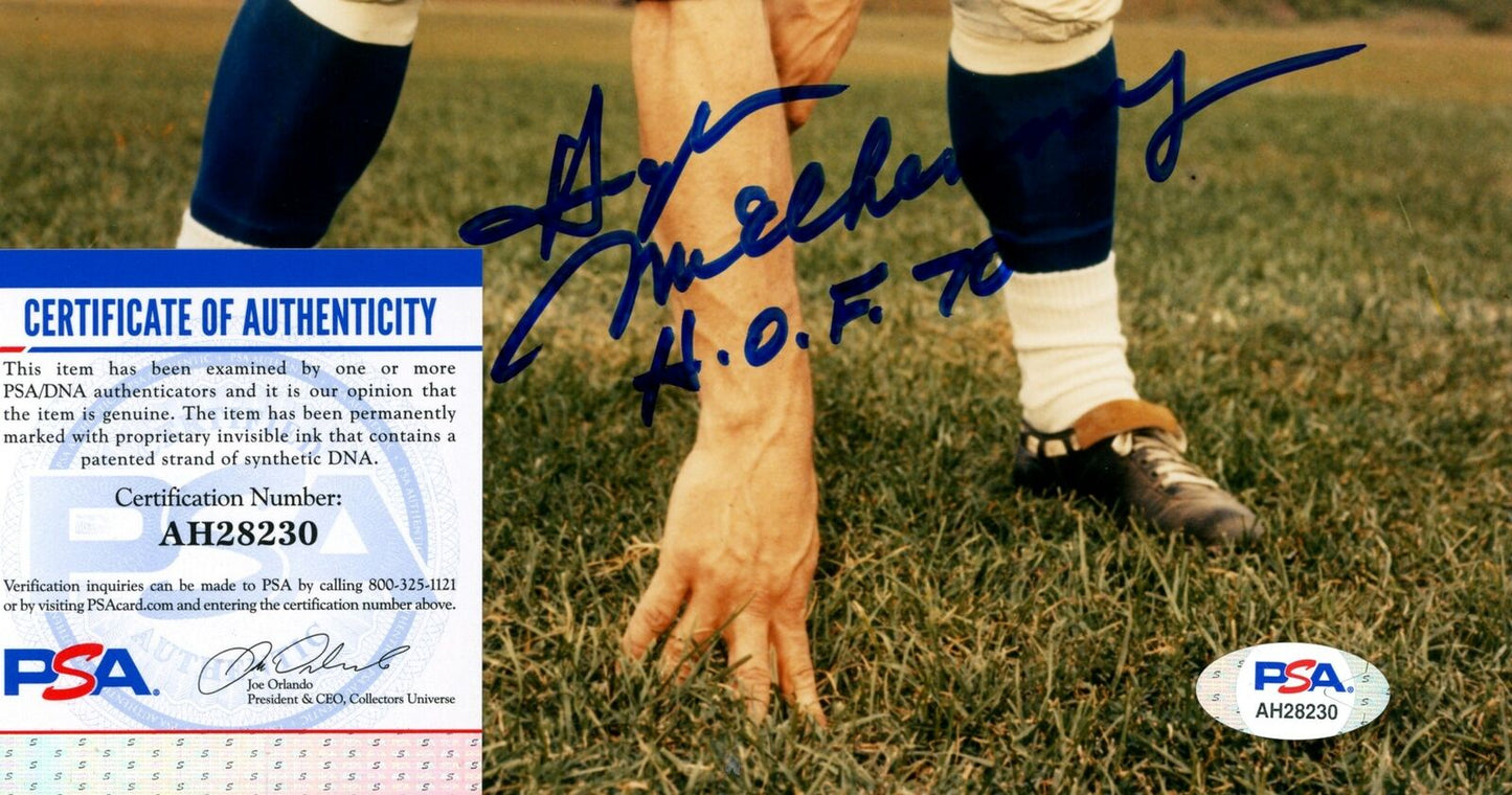 Hugh McElhenny NY Giants HOF Signed/Inscribed 8x10 Photo PSA/DNA 154229