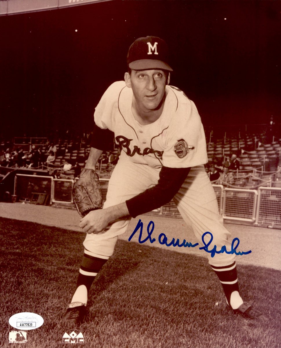 Warren Spahn HOF Signed/Auto 8x10 Photo Milwaukee Braves JSA 191114