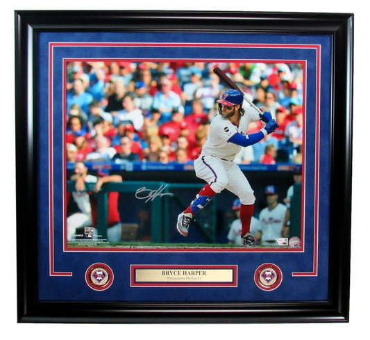 Bryce Harper Autographed 16x20 Photo Philadelphia Phillies Framed 183827