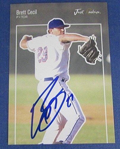 Brett Cecil Blue Jays Signed/Autographed 2007 Just Minors Just Roookies #JR-13