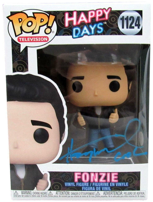 Henry Winkler "Fonzie - Happy Days" Signed Funko Pop! #1124 Figurine JSA 165410