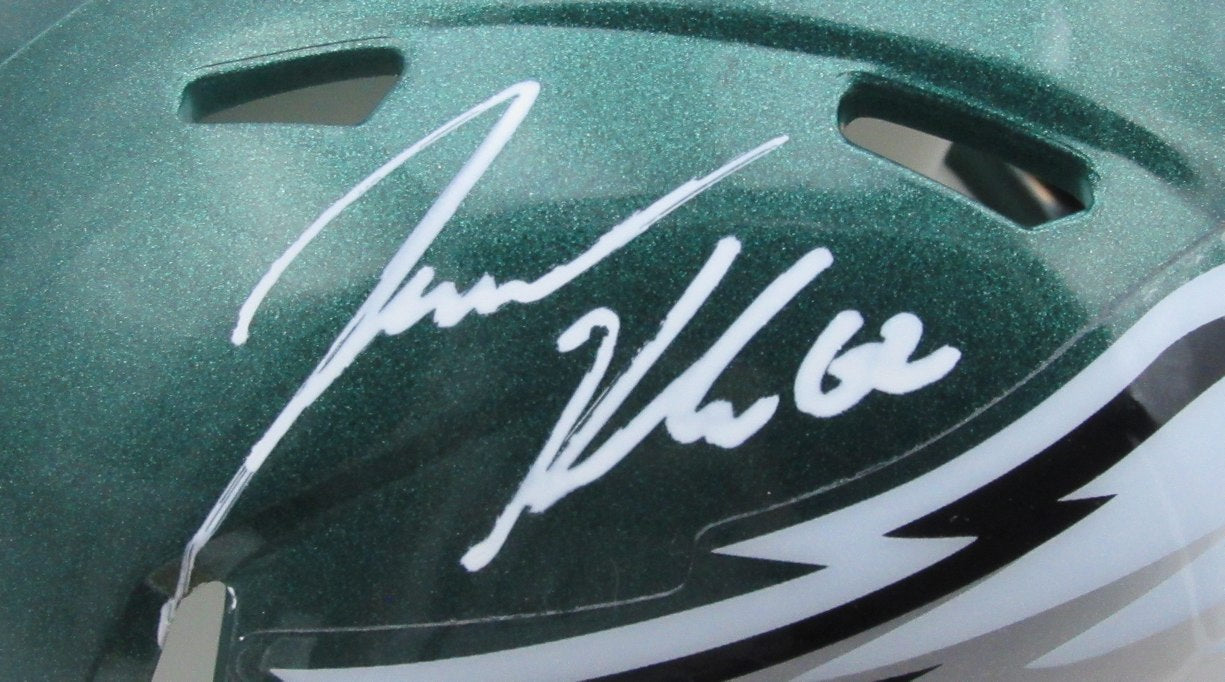 Jason Kelce Autographed Eagles Speed Mini Helmet Witness PSA/DNA 190105