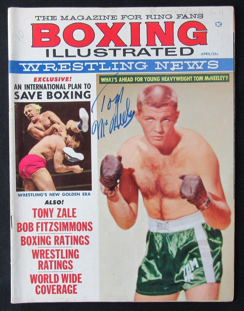 Tom McNeeley Autographed April 1960 Boxing Illustrated Magazine 176476