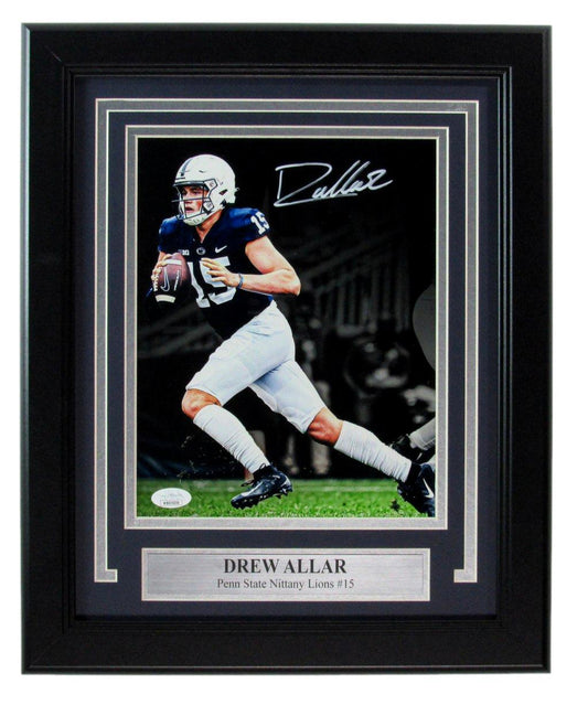 Drew Allar Autographed 8x10 Photo Penn State Framed JSA 183314