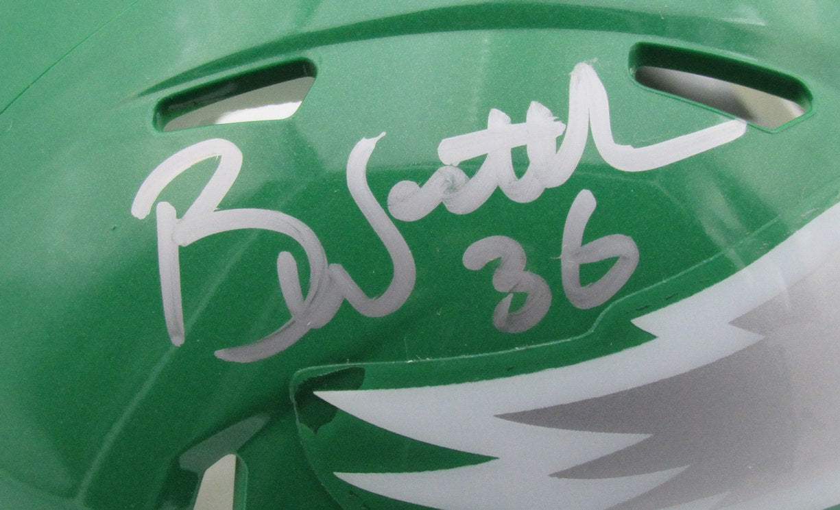 Brian Westbrook Signed/Autographed Eagles Kelly Green Mini Helmet Beckett 193085