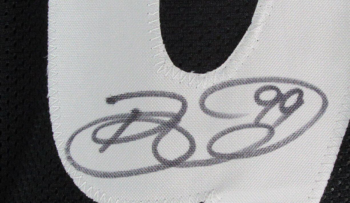 Brett Keisel Autographed Black Custom Football Jersey Pittsburgh Steelers JSA