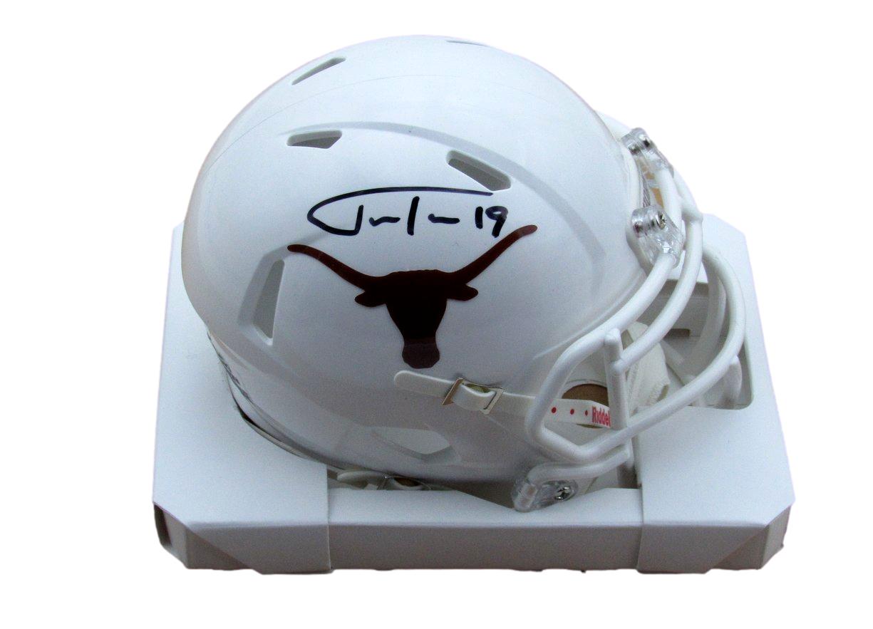 Justin Tucker Signed/Auto Mini Football Helmet Texas Longhorns JSA 189760