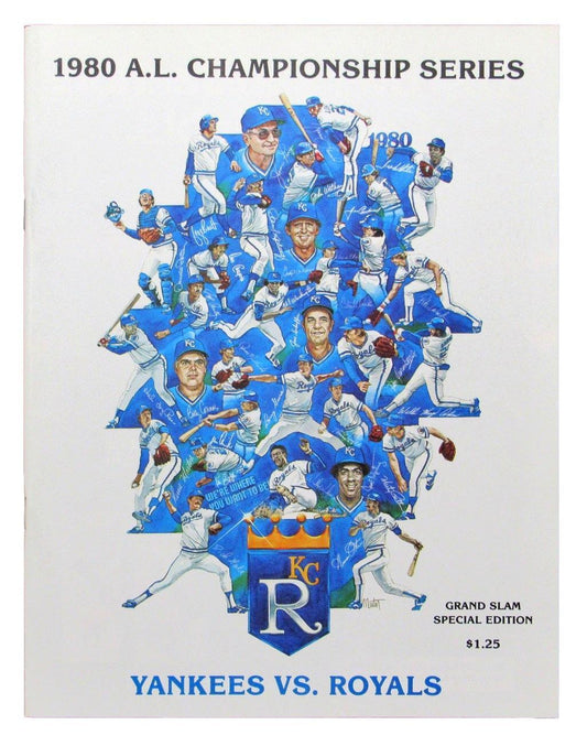 1980 ALCS Program New York Yankees vs. Kansas City Royals