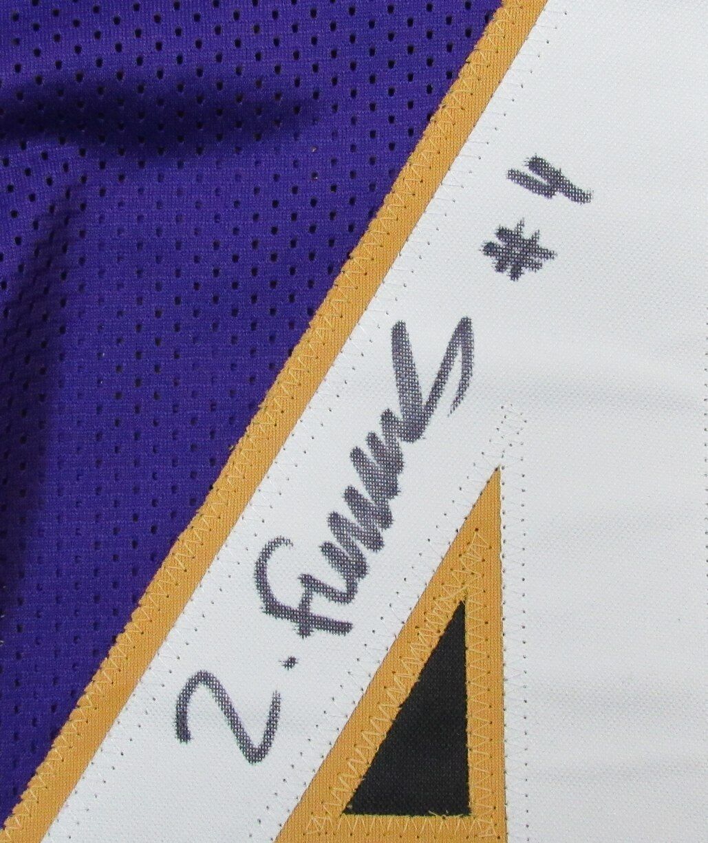 Zay Flowers Autographed Purple Custom Football Jersey Ravens Beckett 180944