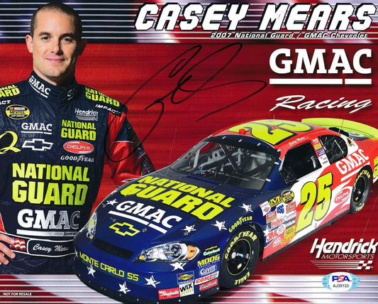 Casey Mears NASCAR Driver Signed/Autographed 8x10 Photo PSA/DNA 164373