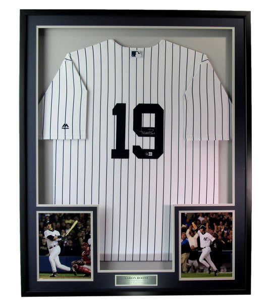 Aaron Boone Autographed Jersey New York Yankees Framed Beckett 188533