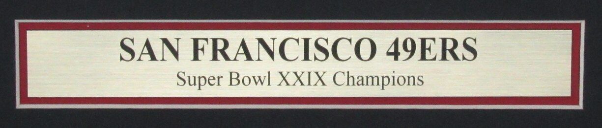 1995 San Francisco Examiner Newspaper 49ers Super Bowl XXIX Champions Framed