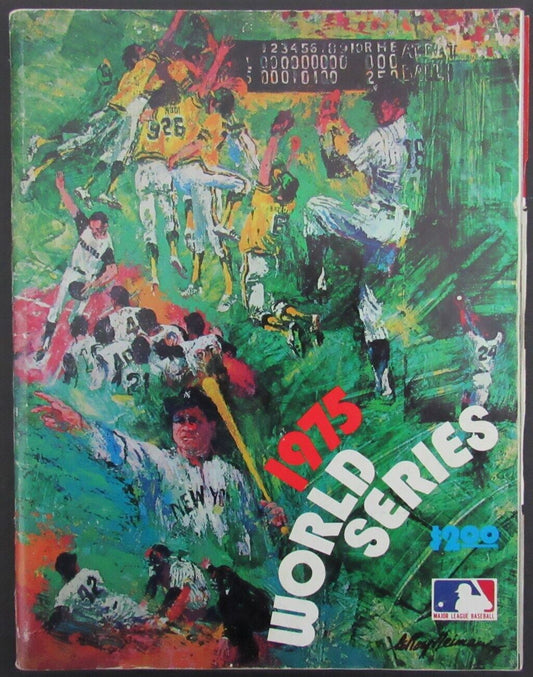 1975 World Series Program with (13) Autographs Conigliaro/Garagiola 177175