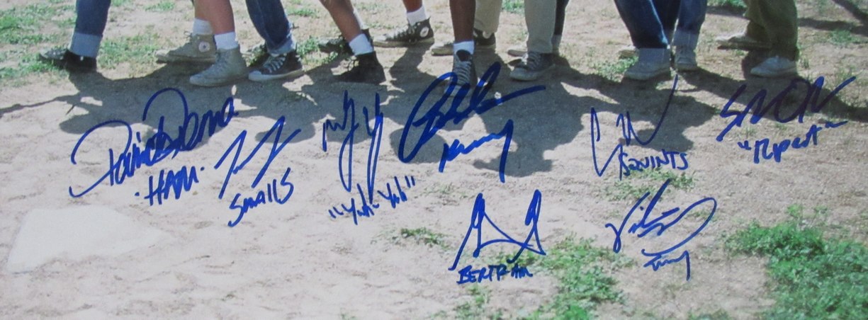 "The Sandlot" Autographed/Inscribed by 8 Actors 16x20 Photo PSA/DNA 177591