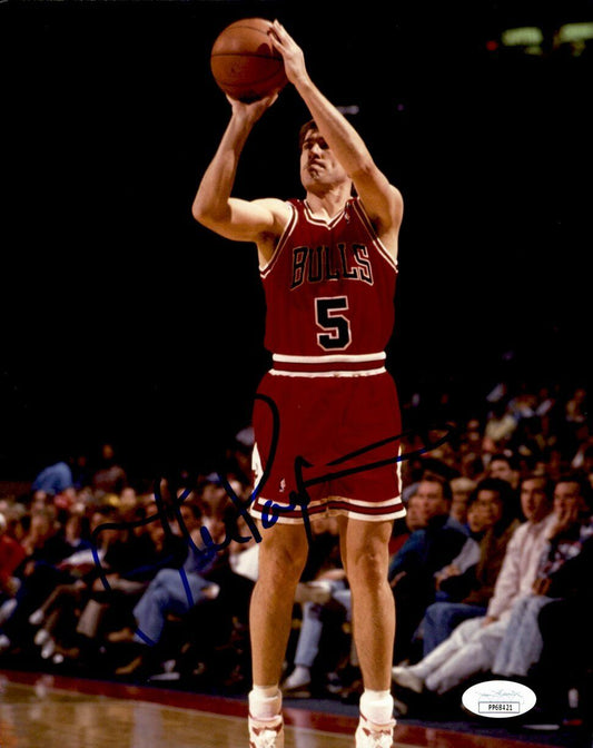 John Paxson Chicago Bulls Signed/Autographed 8x10 Color Photo JSA 160710