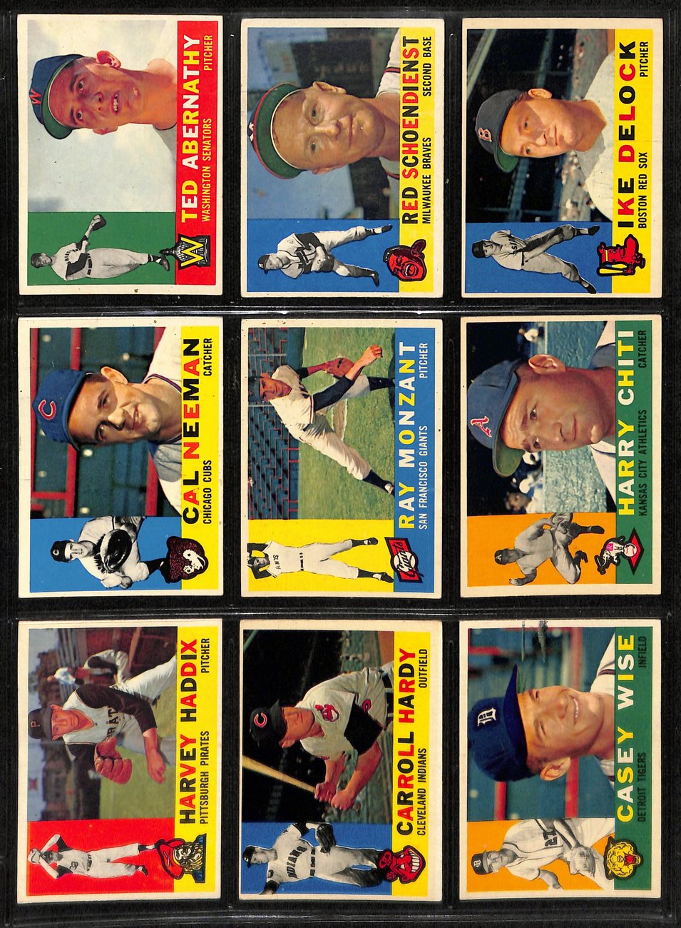 1960 Topps Baseball Card Complete Set (1-572) Mantle Aaron Yastrzemski 191956