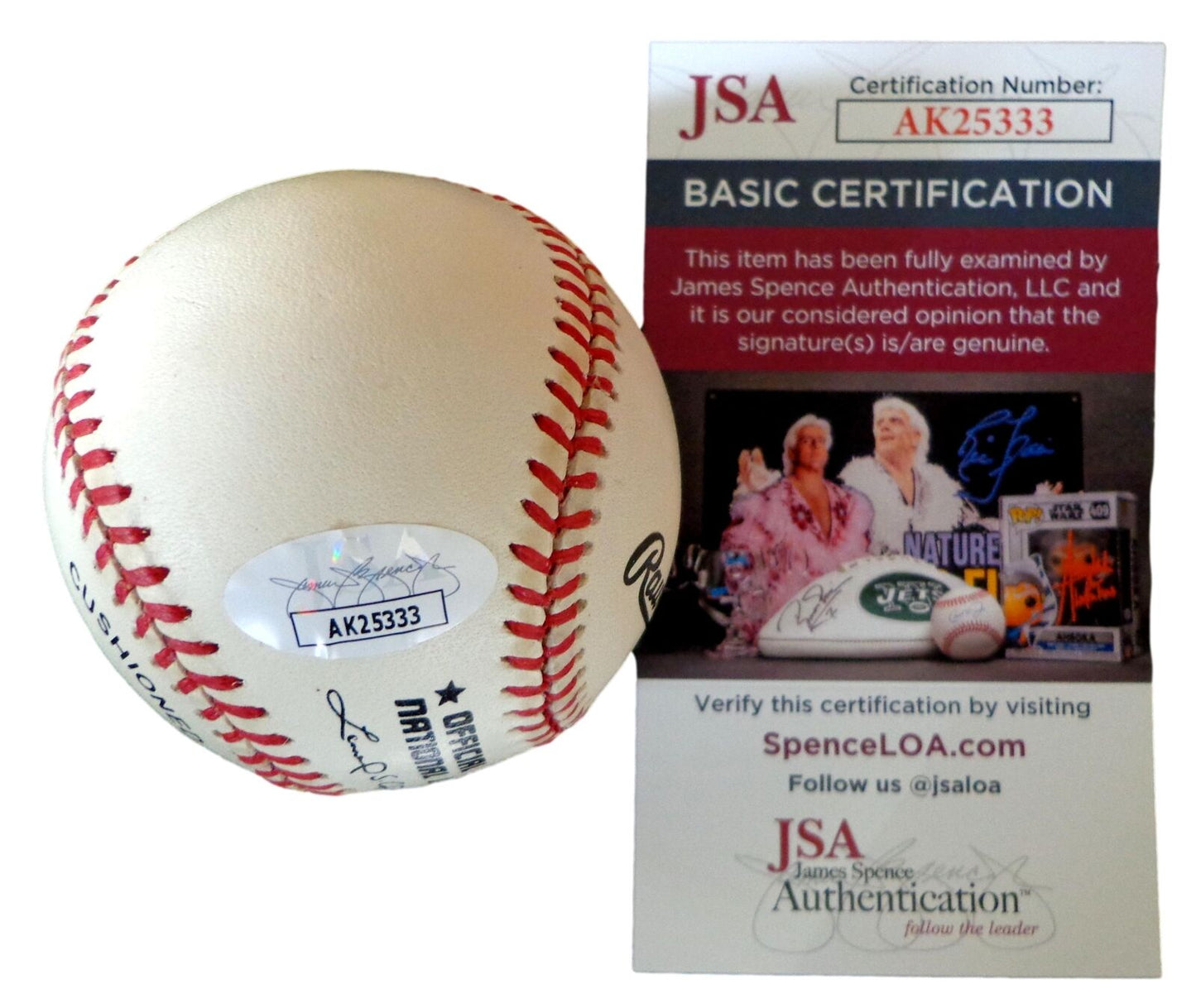 Bobby Thomson/Ralph Branca Dual-Autographed/Inscr ONL Baseball JSA 179833