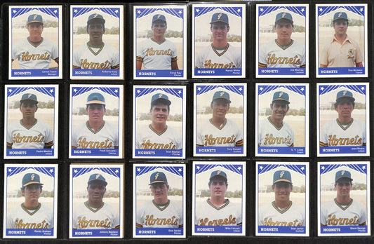 1983 TCMA Baseball Greensboro Hornets Complete Team Set (30/30) Cards 189378