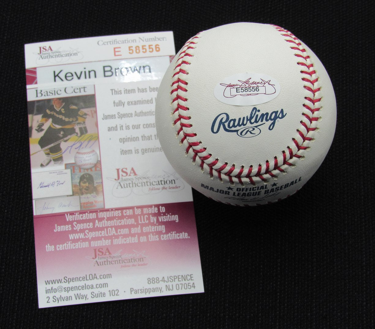 Kevin Brown Signed/Auto Yankees 100th OML Baseball JSA 186711