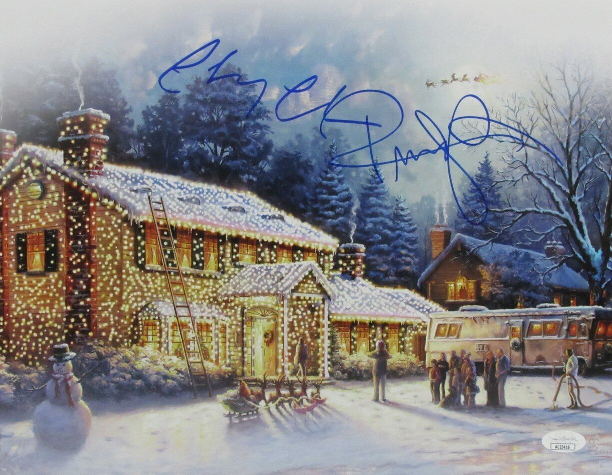 Chevy Chase/Randy Quaid Autographed 11x14 Photo "Christmas Vacation" JSA