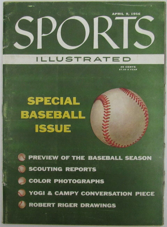 The 1956 Special Baseball Issue 1956 Sports Illustrated Magazine No Label 151900