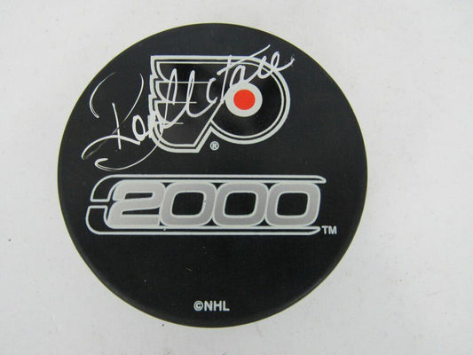 Ron Hextall Philadelphia Flyers Autographed/Signed Flyers Logo Puck JSA 138981