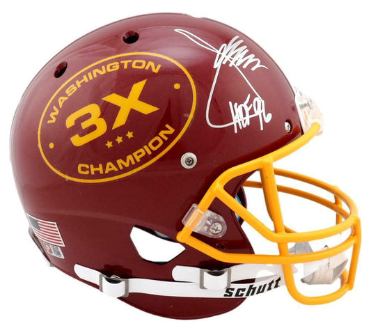 Coach Joe Gibbs HOF Signed Redskins Schutt Full Size Replica Helmet JSA 165188