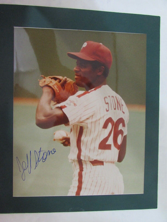 Jeff Stone Phillies Signed/Autographed 8x10 Photo PASS 127572