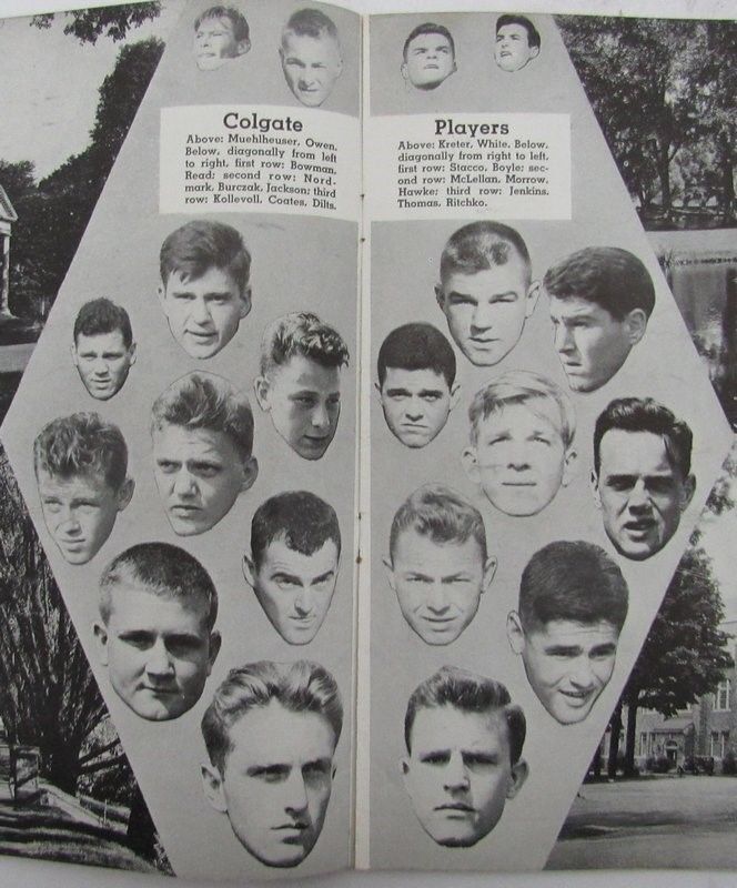 1943 Colgate vs. Columbia College Football Game Day Program 11/20/43 130383