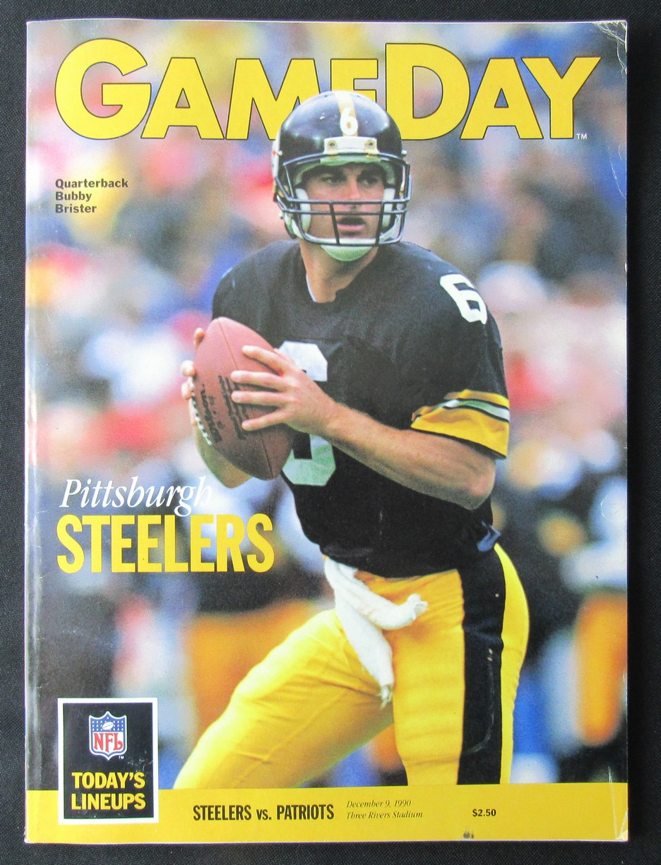 December 9, 1990 Pittsburgh Steelers vs. Patriots Gameday Program 173292