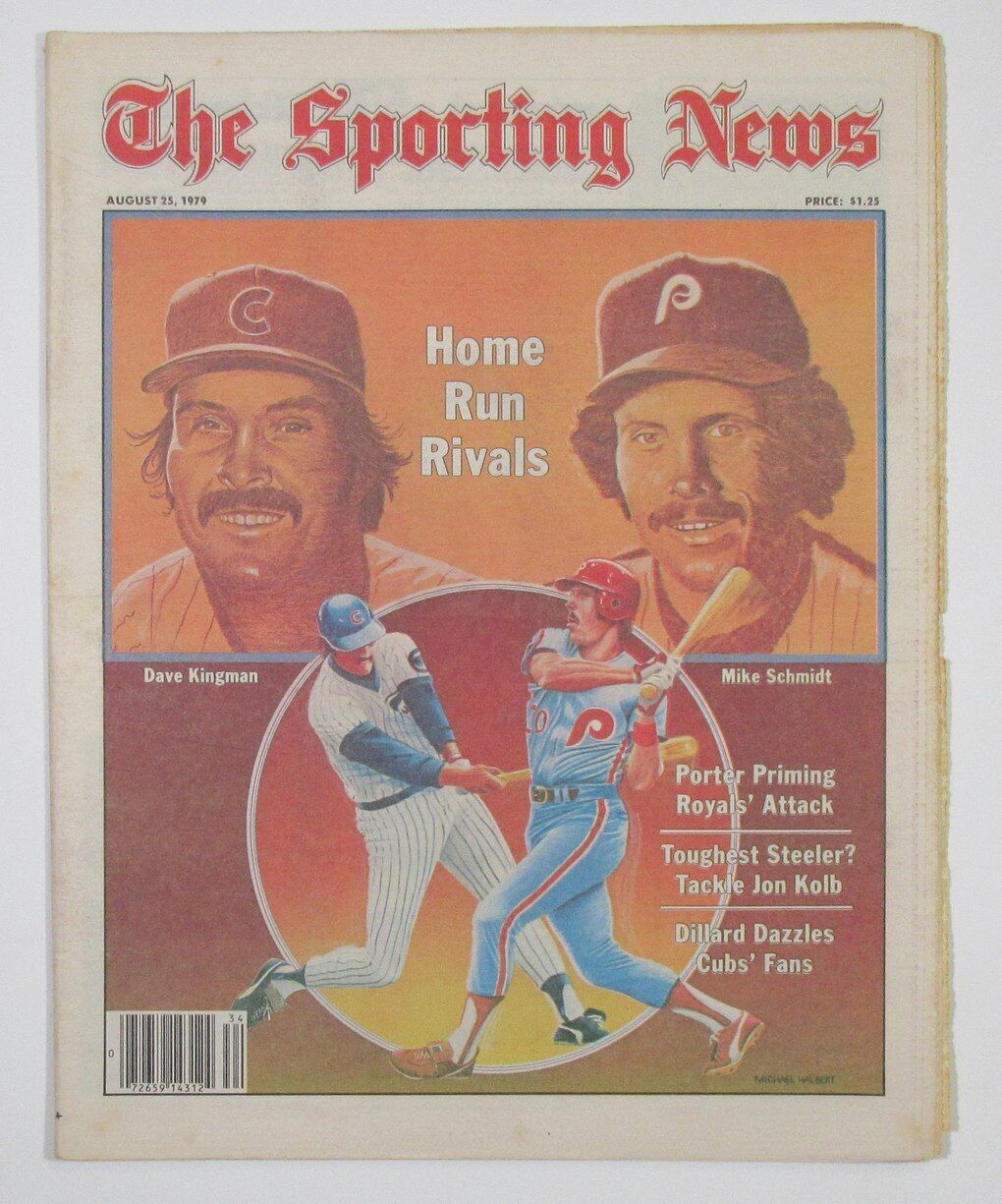 The Sporting News Newsstand Issue Mike Schmidt- Home Run Rivals 8/25/79