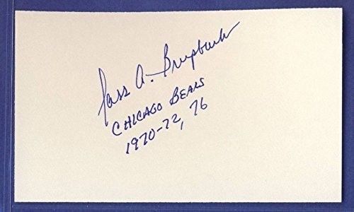 Ross Brupbacher Bears Signed/Auto 3x5 Index Card