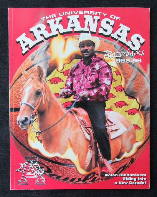 1995-96 Arkansas Razorbacks Basketball Media Guide Nolan Richarson 181370
