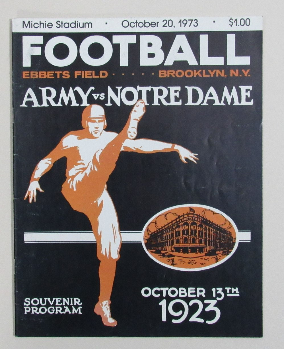 10/13/1973 Army vs. Notre Dame College Program 185689