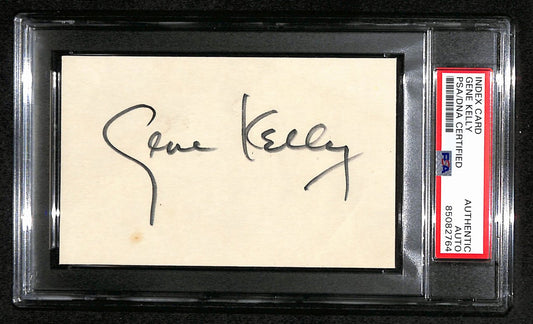 Gene Kelly Signed 3x5 Index Card "White Christmas" PSA/DNA 183944